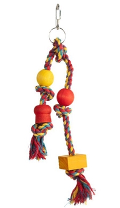 Picture of Bubimex Bird Toy Rope with shapes